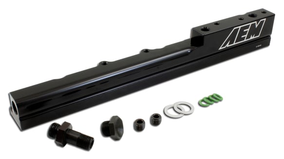 AEM High Volume Fuel Rail Black Honda B16A2 & B16A3