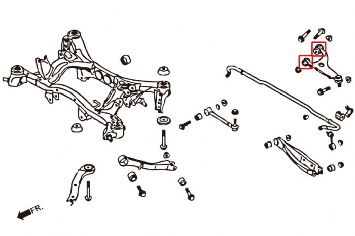 REAR UPPER ARM BUSH ( Rose Joint )