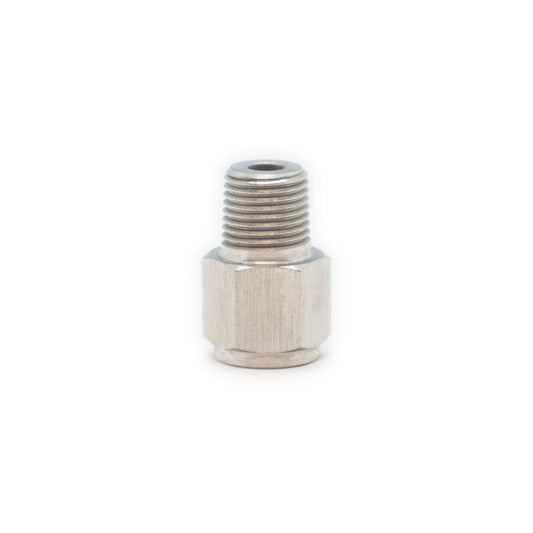 Adapter M10 x 1 Female to 1/8 NPT Male - Stainless Steel