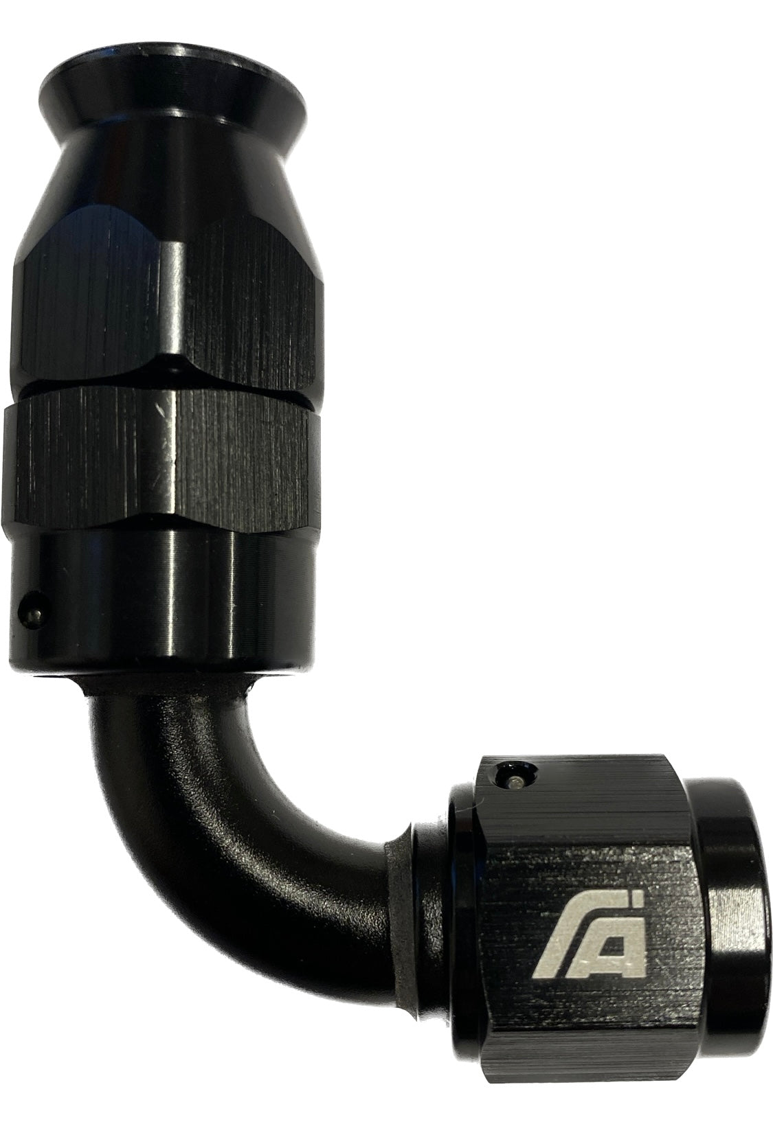 AN-06 PTFE Hose End 90° - Black