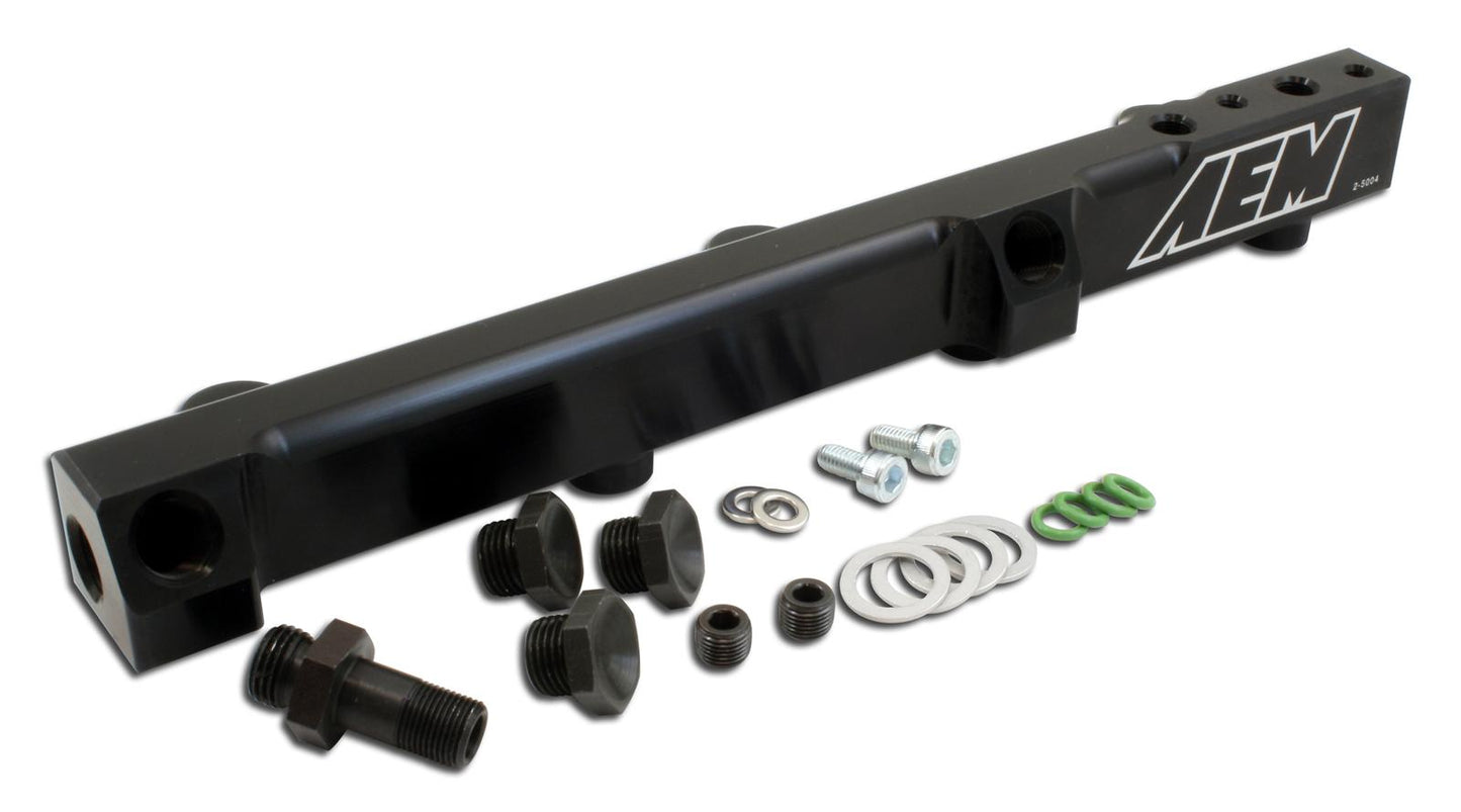 AEM High Volume Fuel Rail Black Honda F22A1 F22A4 F22A6 H22A1 H22A4 & H23A1