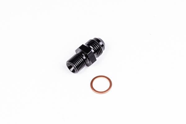 Radium Fitting, 6An Male To M12X1.25 Male.