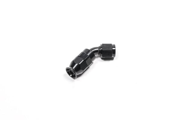 Radium 6An Hose End, 45 Degree, Ptfe, Black.