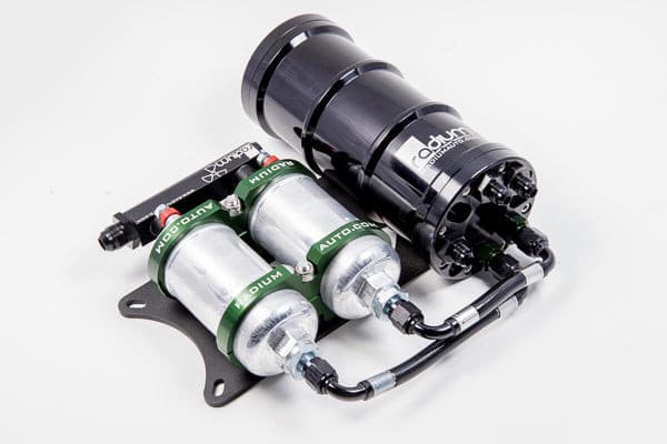 2L Billet Aluminum Fuel Surge Tank With AN6 Fittings & 044 External Fuel Pump Combo
