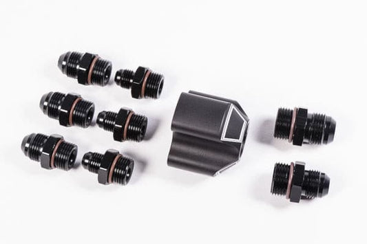 Radium Distribution Block, 3 Into 1 With Fittings.