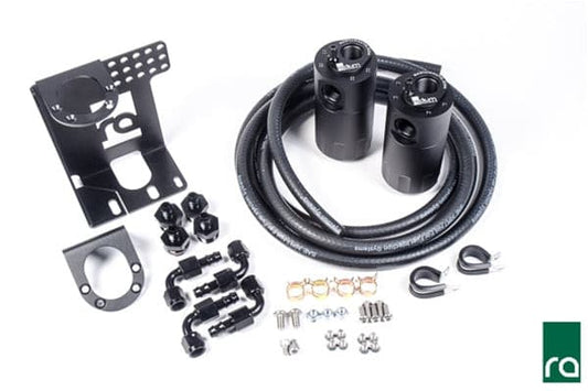 Radium Dual Catch Can Kit, 90-05 Mazda Mx-5.