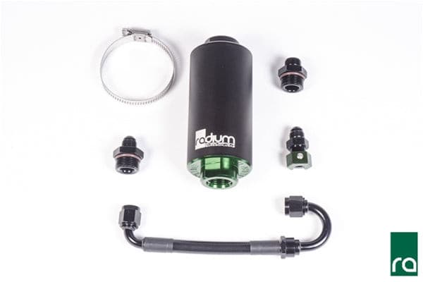 Radium Fuel Filter Kit, Porsche 996/997.1 Awd, Stainless, 10 Micron.