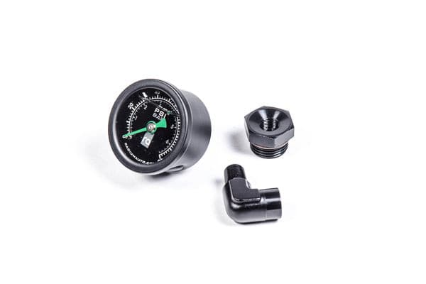 Radium Fuel Pressure Gauge With 8An Orb Adapter 90Deg.