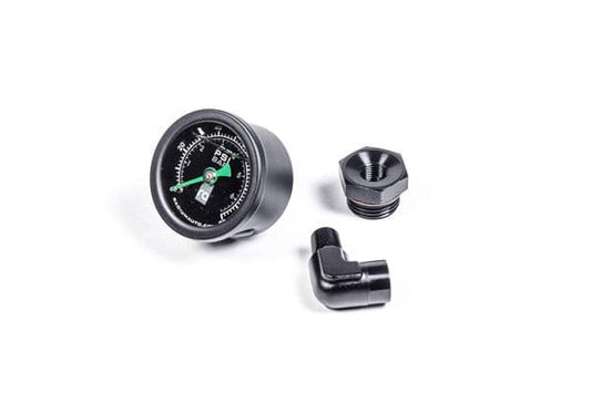 Radium Fuel Pressure Gauge With 8An Orb Adapter 90Deg.
