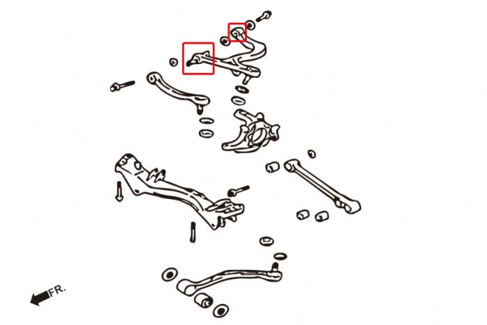 Rear Upper Control Arm Bush (Rose Joint)