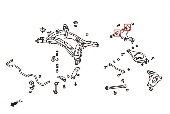 Rear Upper Arm Bush (Uprated Rubber)