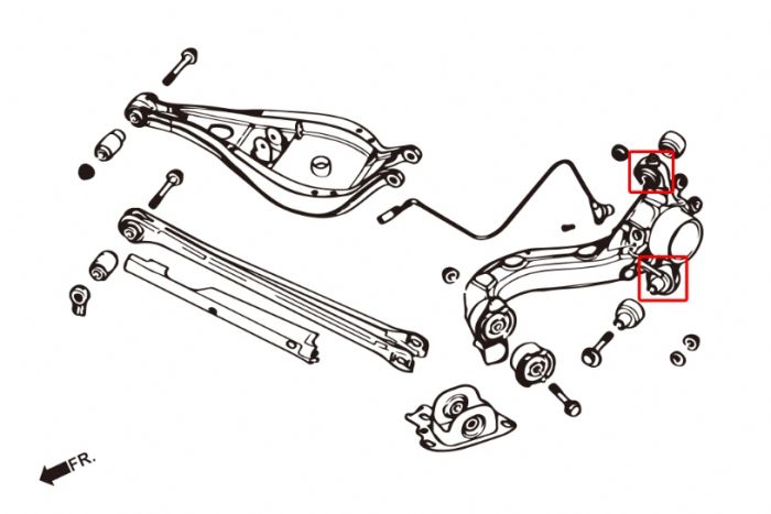 Rear Knuckle Bush (Rubber Bushes)