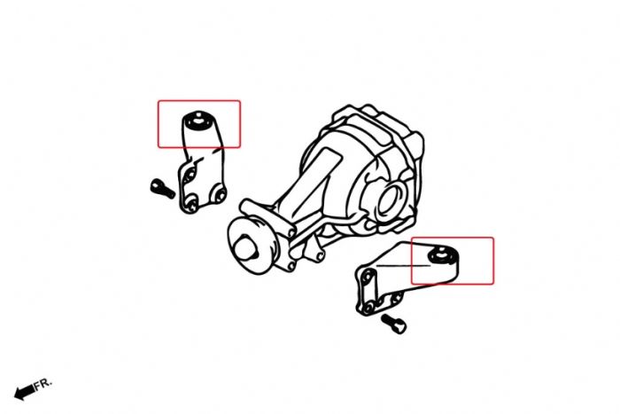 Rear Differential Support Member Bush AYC (Uprated Rubber