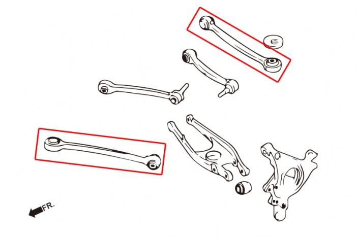 Rear Lower Arm - Front Adjustable (Rose Joint))