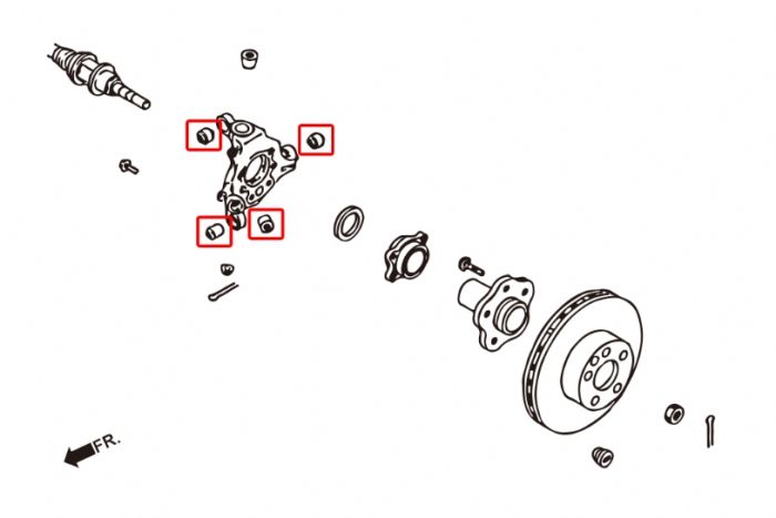 Rear Knuckle Bush (Rose Joint)