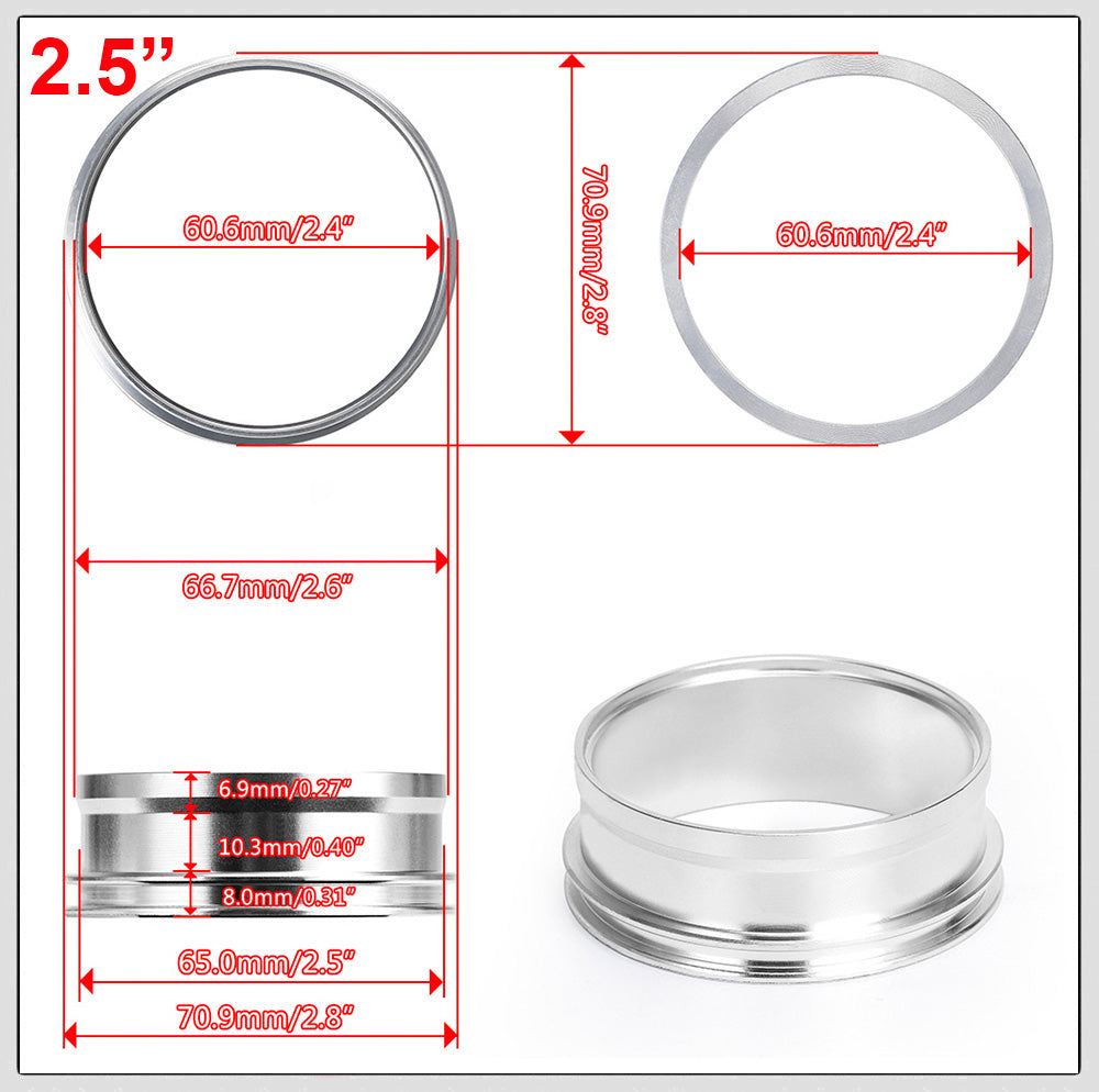 Aluminum Quick Release V-Band Clamp (Weld On)