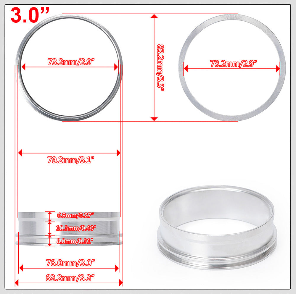 Aluminum Quick Release V-Band Clamp (Weld On)