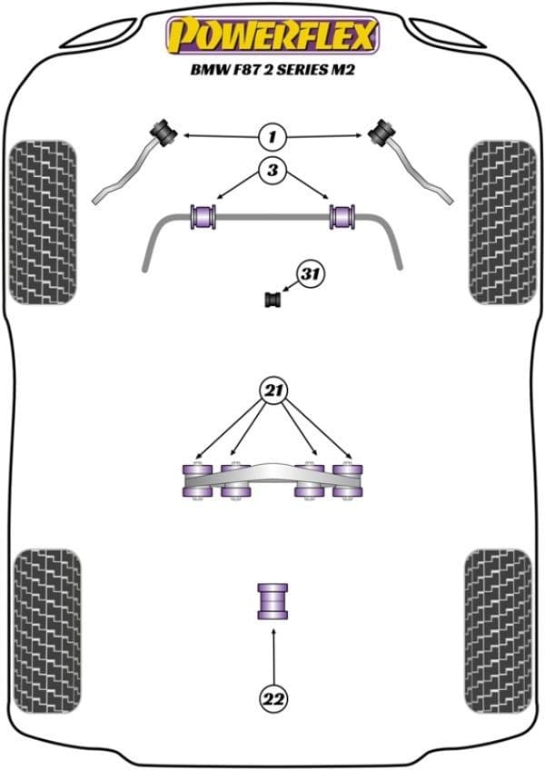 Transmission Mounting Bush (Track) BMW F87 M2