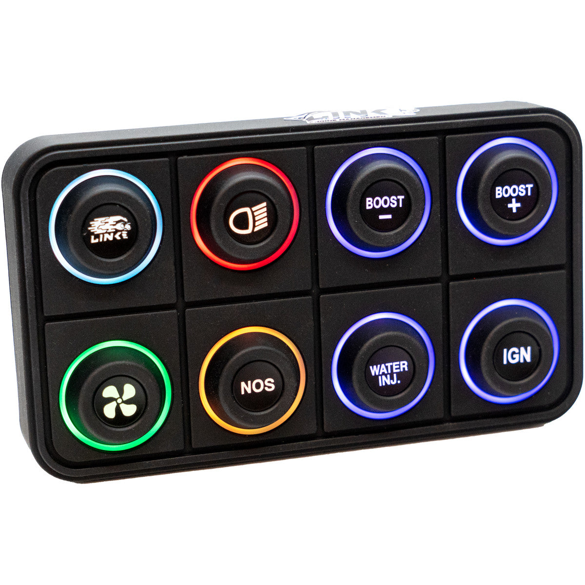 8 key (2x4) CAN Keypad with interchangeable 15mm inserts (sold separately)