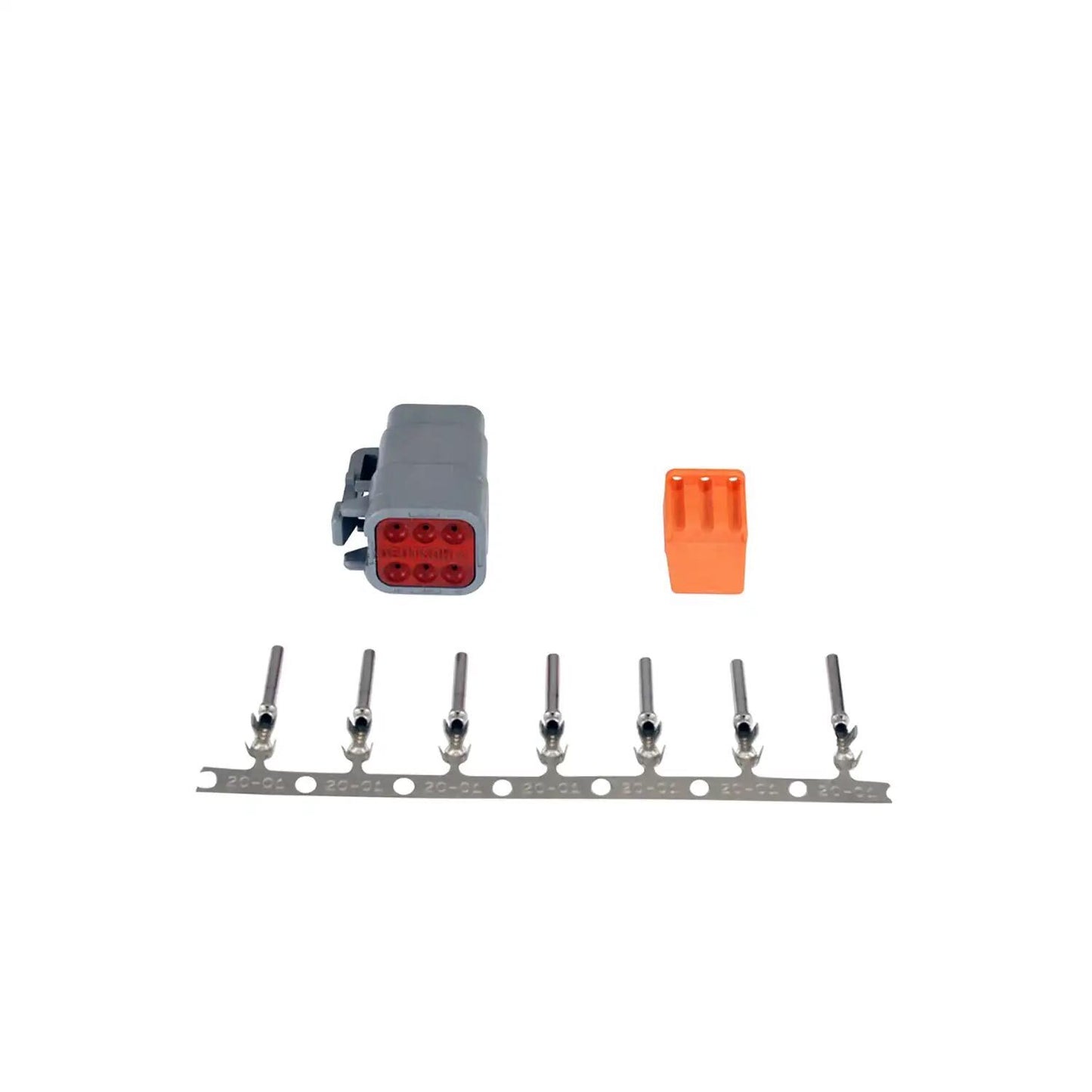 AEM Dtm-Style 6-Way Plug Connector Kit Includes Plug Plug Wedge Lock & 7 Female Pins