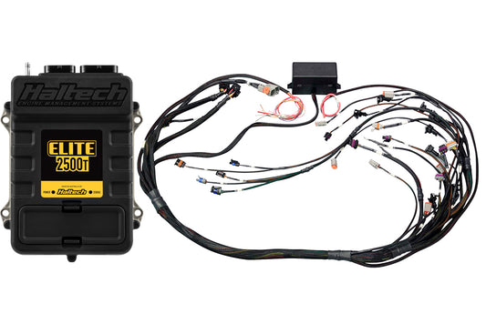 Elite 2500 T + GM GEN IV LSx (LS2/LS3 etc) non DBW Terminated Harness Kit, Injector Connector: Bosch EV6 (as per factory)