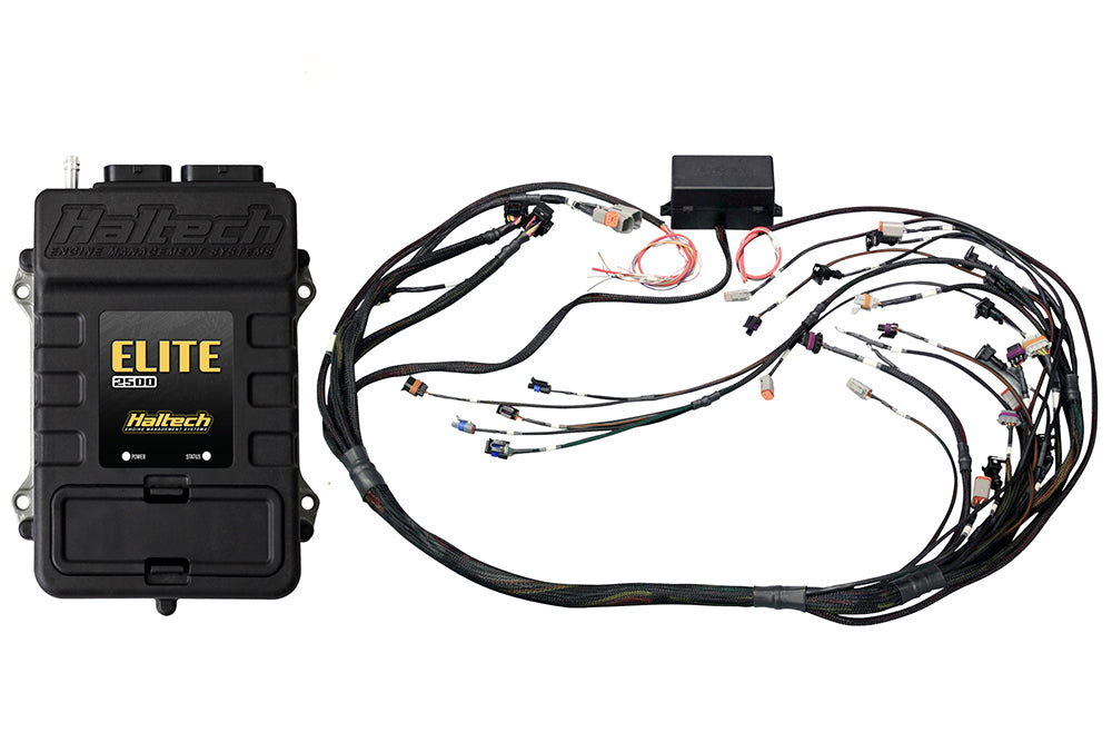 Elite 2500 + GM GEN IV LSx (LS2/LS3 etc) non DBW Terminated Harness Kit, Injector Connector: Bosch EV1