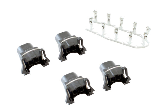 AEM Bosch Injector Plug Kit 4 Pack Includes: 4 Bosch Injector Connectors & 10 Pins