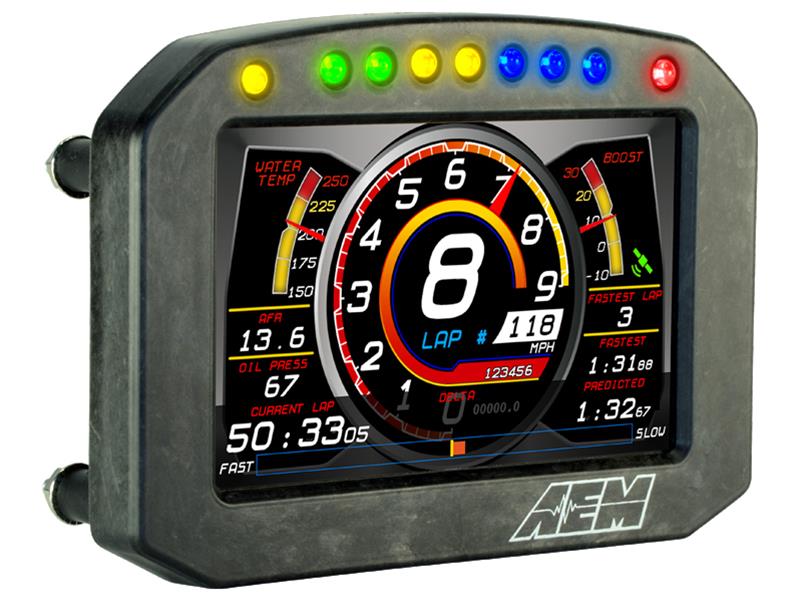 AEM Flat Panel Digital Dash Display Cd-5Lg Logging Gps Enabled Racing Dash
