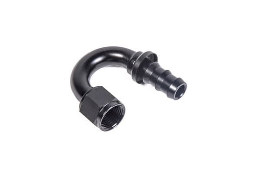 Radium Pushlok Hose End, 10An 180Deg.