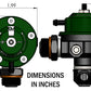 Radium Direct Mount Fuel Regulator 8An Orb Black