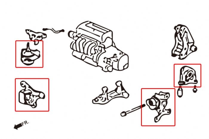 Uprated Engine Mount (race)