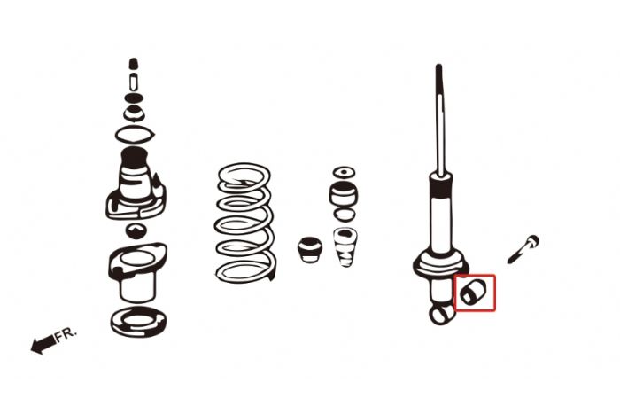 Rear Shock Absorber Bottom Bush (Rose Joint)