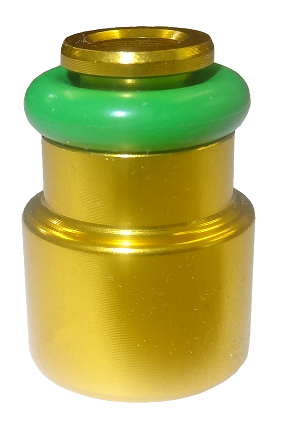 14.5mm to 14.5mm FUEL RAIL COUPLING - (Yellow) Suitable for METHANOL