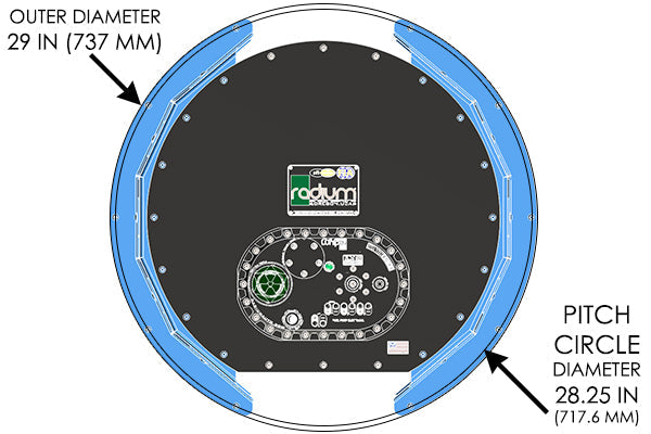 Radium Spare Tyre Fuel Cell Install Kit