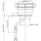 Turbosmart IWG75 Wastegate Actuator Suit Garrett GTX28R SR20 7PSI